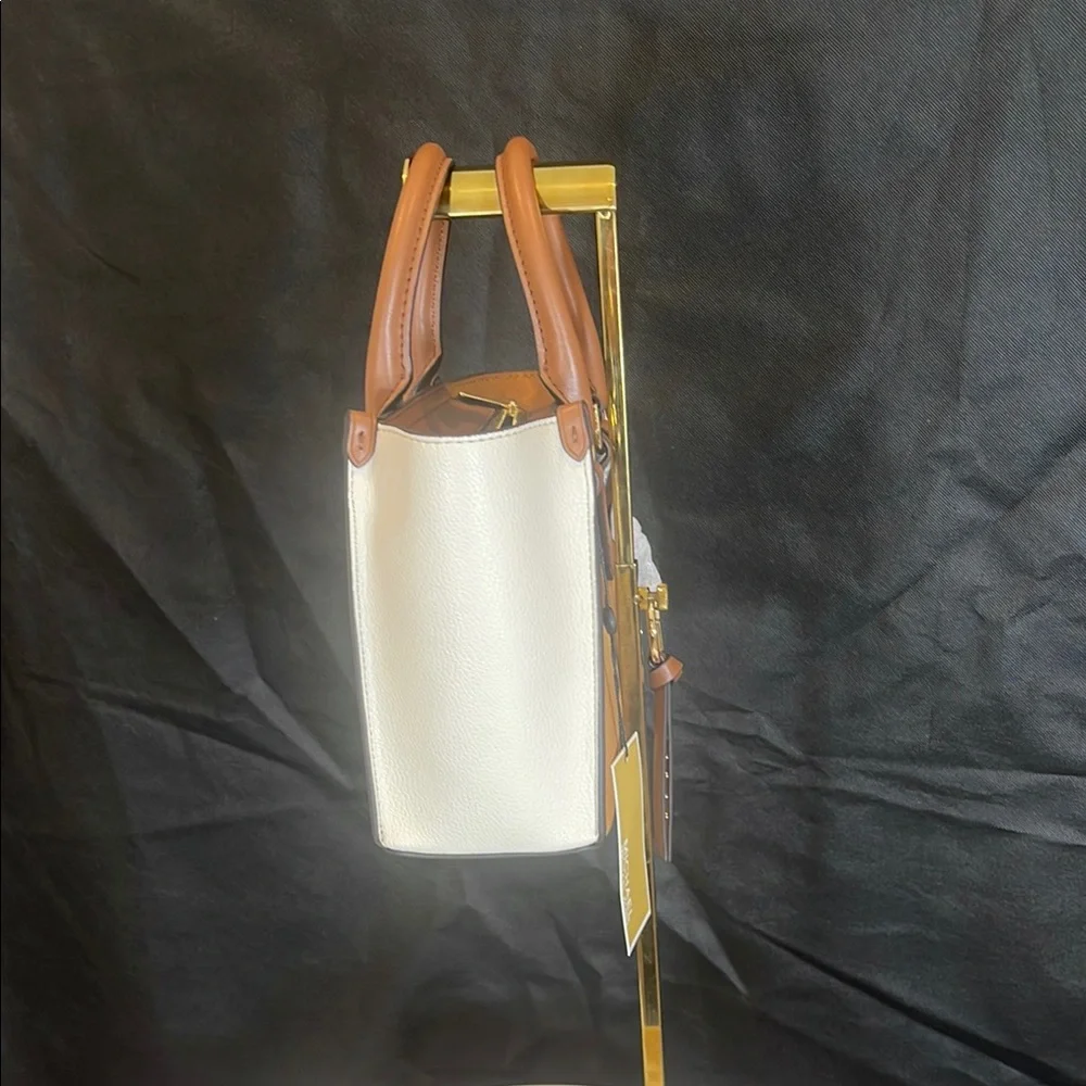 Michael Kors Tan and White Women's Bag - Picture 7 of 10